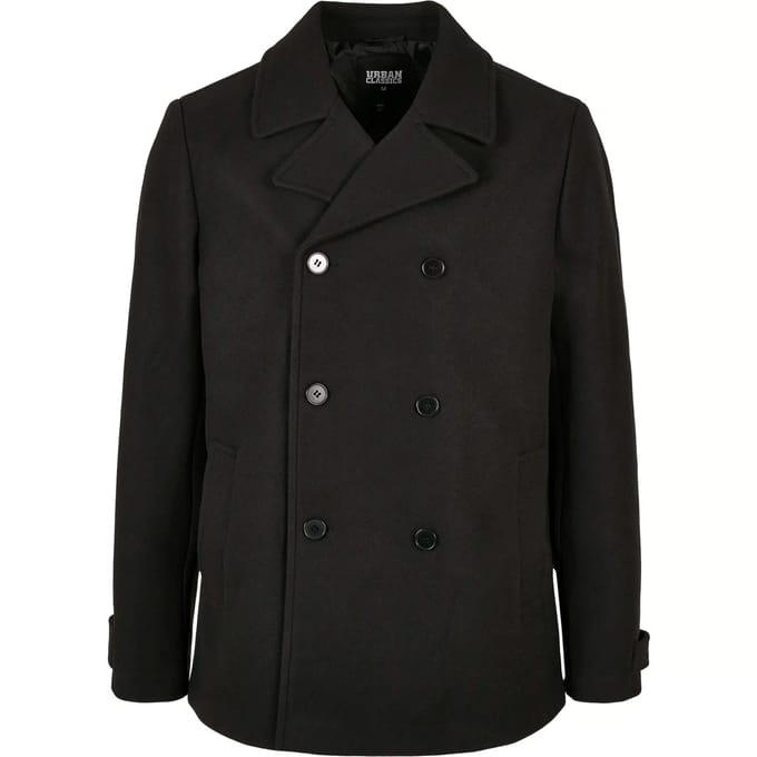 Urban Classics - Classic Pea Jas - 2XL - Zwart