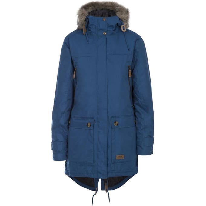 Trespass - Dames Clea Waterbestendige Gewatteerde Jas (Blauw)