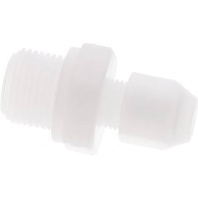 4x6mm & G3/8'' PP rechte slangkoppeling met buitendraad 10bar/145psi