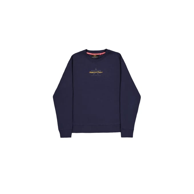 Regular fit sweatshirt van katoenmix met labeldetail