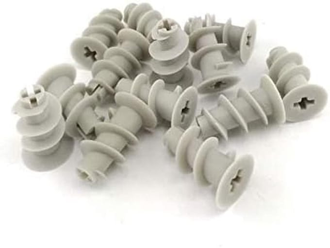 50 Stuks Nylon Holtepluggen voor Gipsplaat Schroefbevestiging Wit
