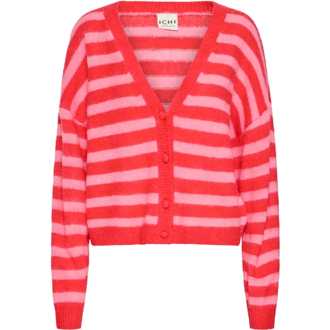 Gebreid jack in all-over look met v-hals model 'BLUSH'