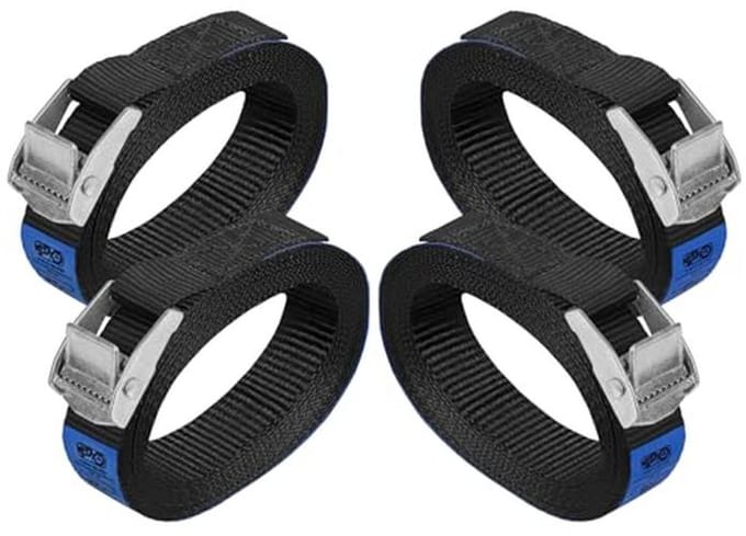 Lashing Strap with Clamp Buckle - 250 kg Load Capacity - Various Lengths & Quantities