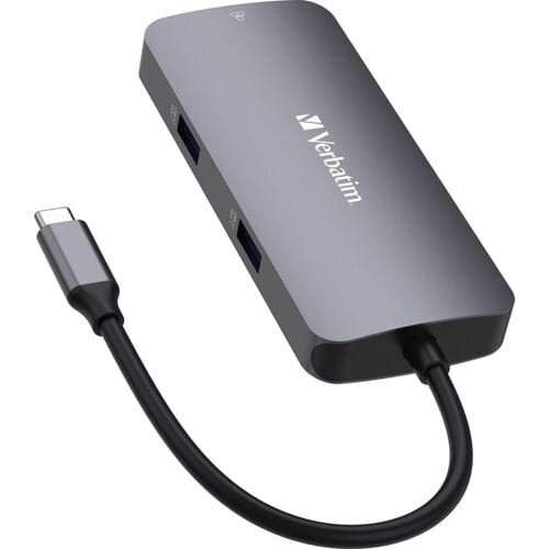 Verbatim Adapterhub USB-C - HDMI/USB-C/Eternet/2xUSB-A 3.0 aluminium/aluminium 32150
