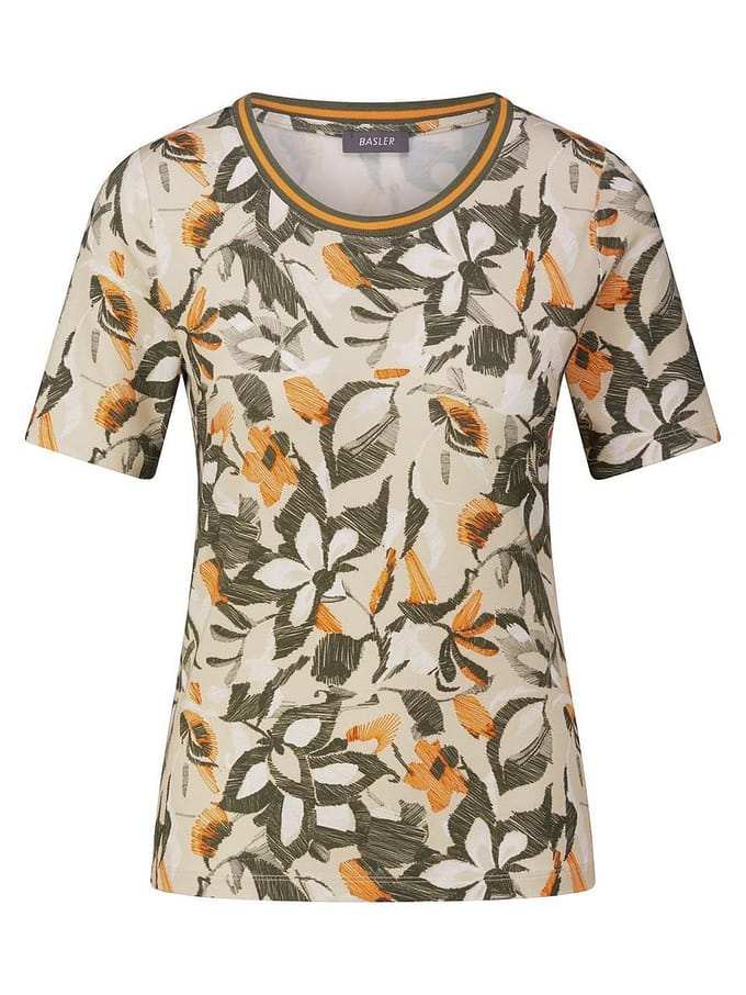 Shirt ronde hals Van BASLER multicolour