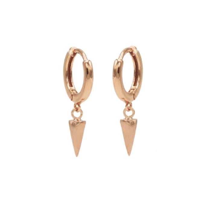Karma hinged hoops symbool round cone rosé gold M1923HIN