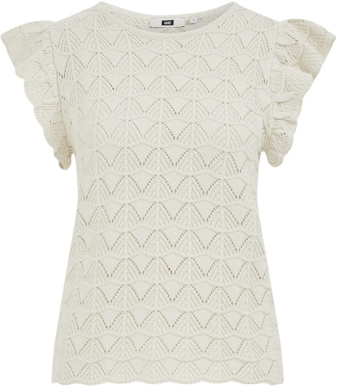 WE Fashion Dames gebreide trui met structuur