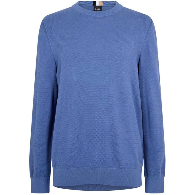 Boss Heren Ecaio-P Gebreide trui (Blauw)