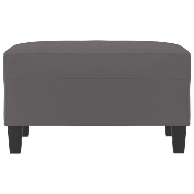 vidaXL - Voetenbank - 70x55x41 - cm - kunstleer - grijs