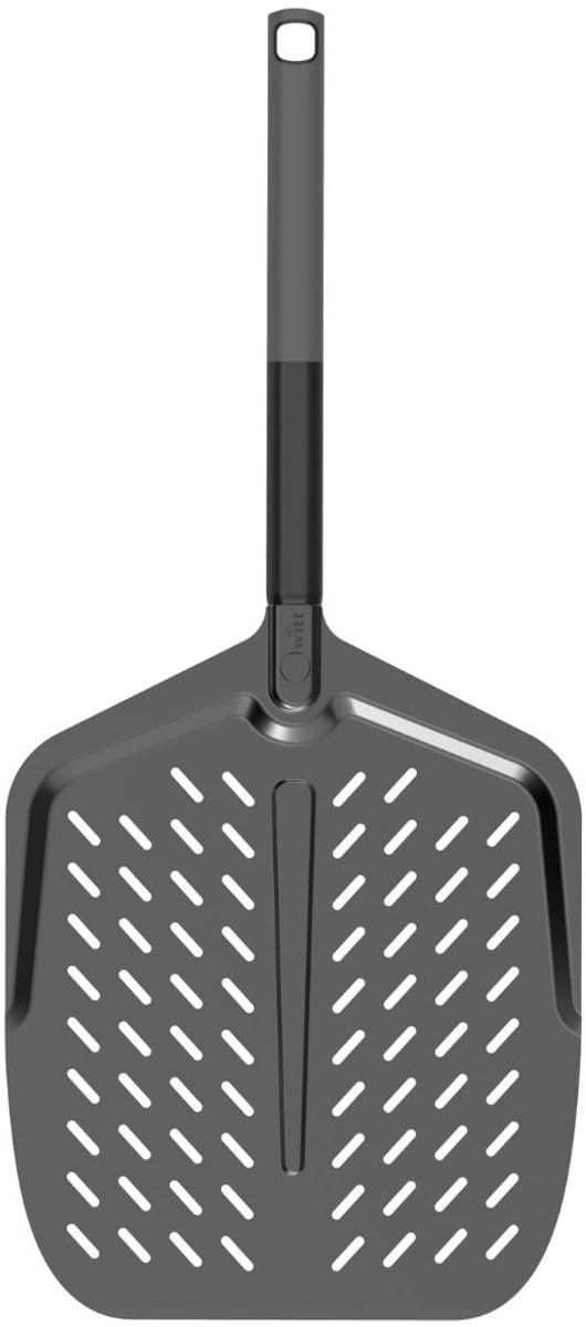 Witt Soft Grip- Black premium pizzaschep met gaten - 12 Inch