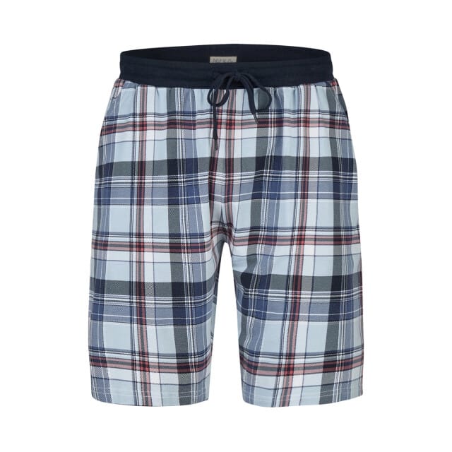 Phil & Co Heren Shortama Korte Pyjama Set Rood/Blauw Geruit - Maat M