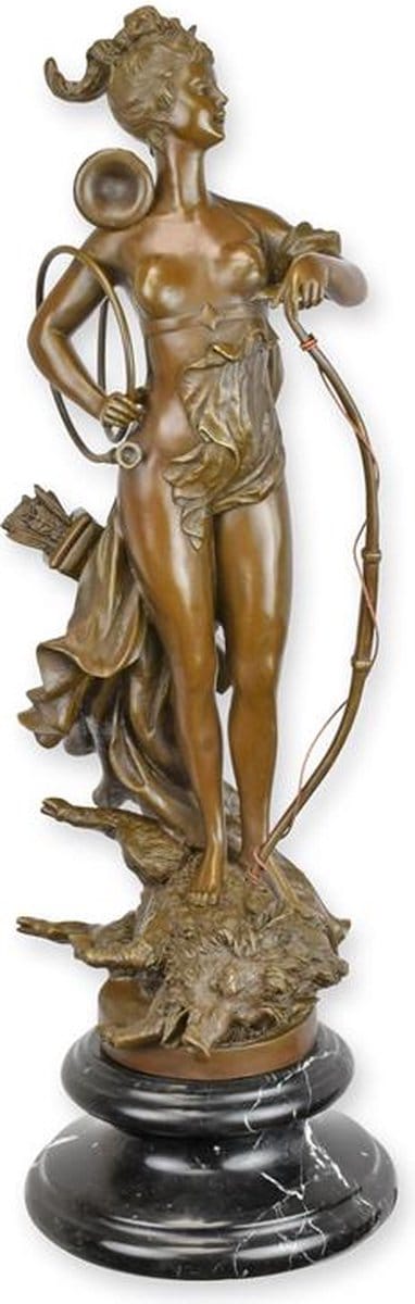 Beeld - Diana Victorious - Bronzen sculptuur - 67,8 cm hoog
