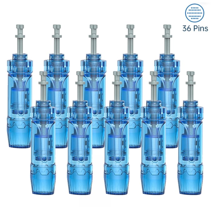 10 stuks elektrische derma-pencartridges blauw