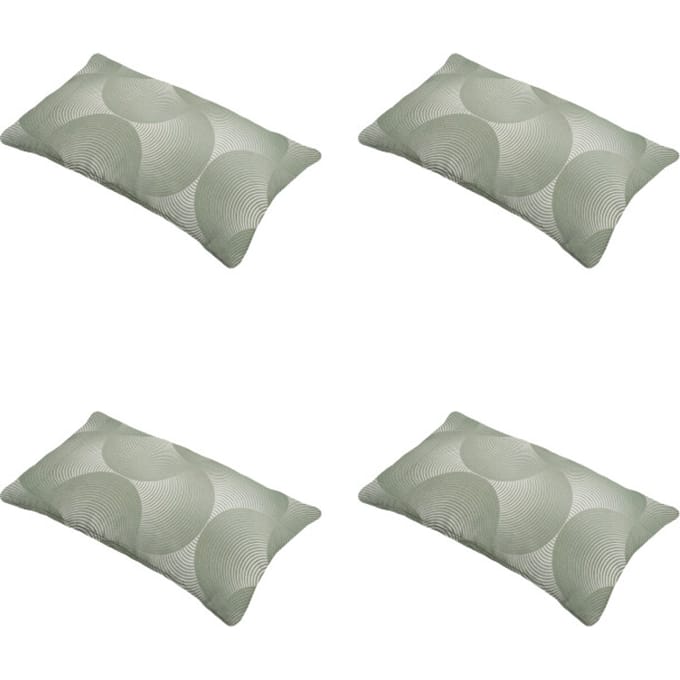 Madison - Sierkussen Napels - Groen - 30x50x10cm - Set van 4