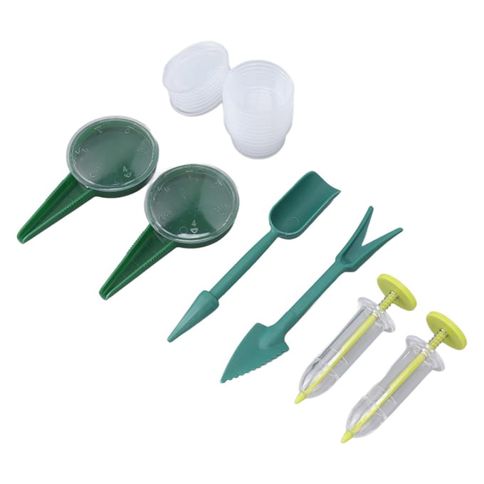 Mini Zaaizaad Dispenser Zaaihulp Zaadverspreider voor Wortel Sla Gras Spinazie Zaad white