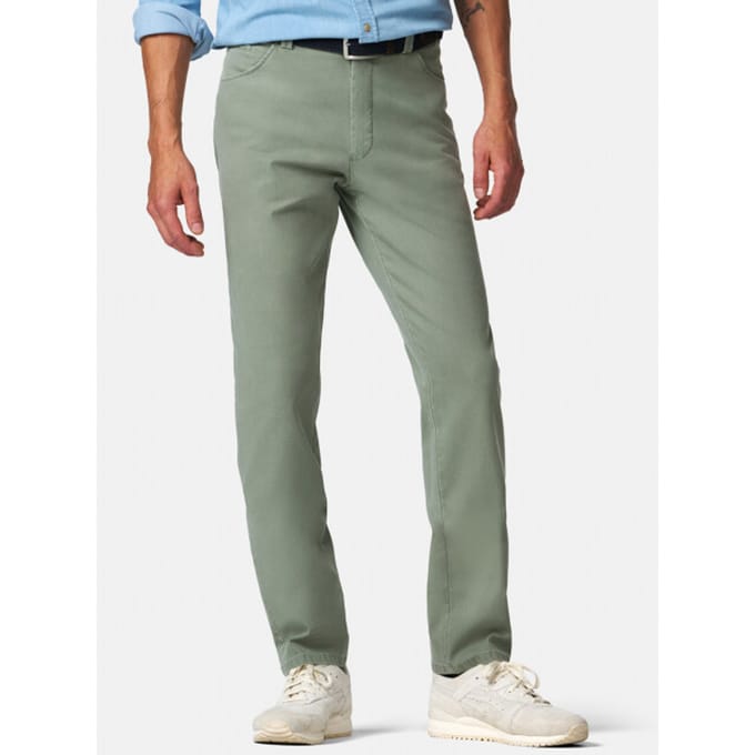 Meyer Broek Dublin Active Flex Super Microstructure 2-Way Stretch Sage Green / male