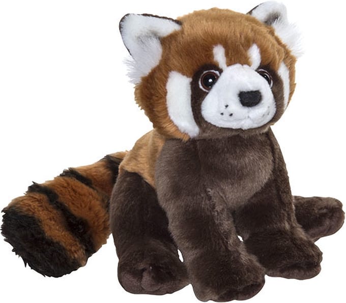 Nature Planet Pluche Rode Panda - knuffeldier - 22 cm - bosdieren knuffel