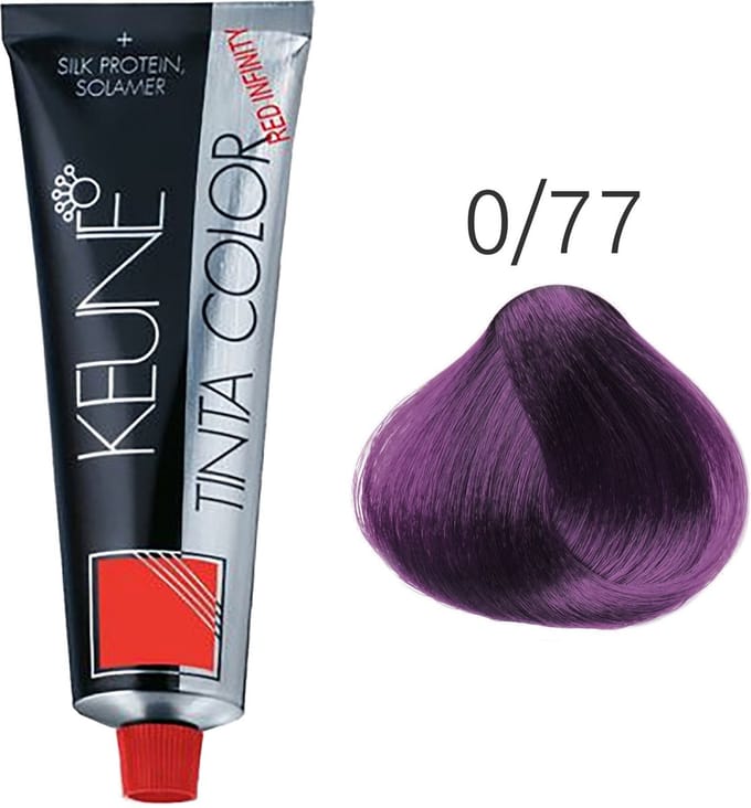 Keune, Tinta Color, Permanente Haarkleur, 0/77 Violet, 60 ml