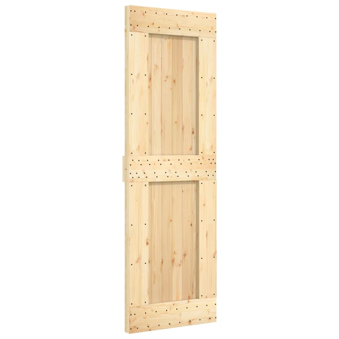 vidaXL - Schuifdeur - 70 - x - 210 - cm - Massief - Pine - Hout - (Onbehandeld)