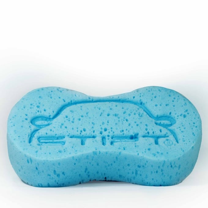 Stipt - Spons 23x11cm - Was spons Blauw - Schoonmaak spons auto