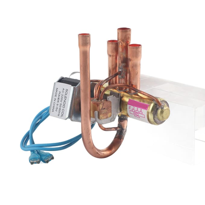 Climatisation Vanne d'inversion quatre voies Accessoire de service et d'entretien pour la réfrigération Type 1 brown