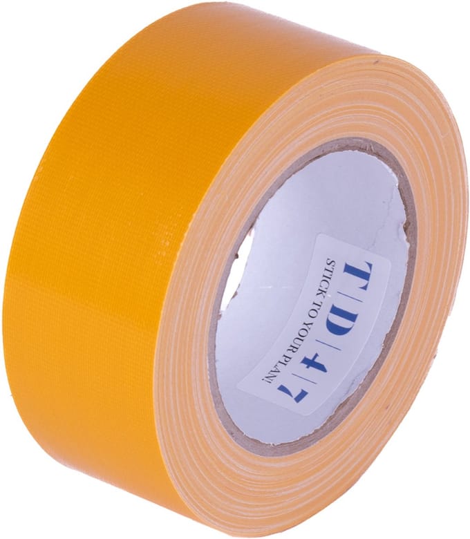 TD47 Gaffa Tape 50mm x 25m Donkergeel