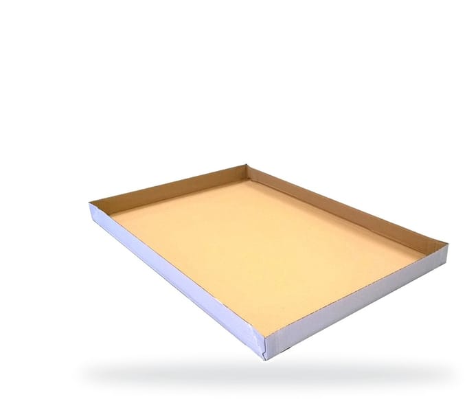 Inpakr Witte Palletplaten 1185 x 985 x 150 mm - 5 stuks - Dubbelgolf 5 mm - Opstaande Rand