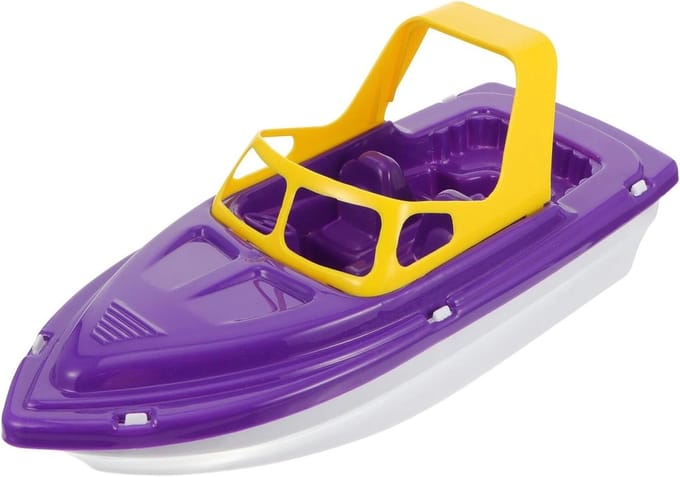 Badboot Speelgoed - Waterspeelgoed Boot - Badtijd Plezier - Creatief Ontwerp - 28 cm - Paars