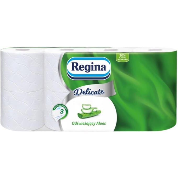 Papier toilette Regina Aloe Fraîcheur Délicate 8 Rouleaux