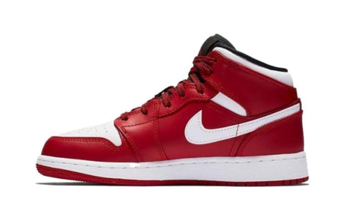 Jordan 1 Retro Mid BP Gym Red 640734-605 1Y white