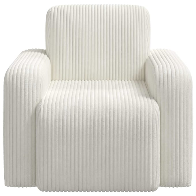 vidaXL - Fauteuil - Crèmekleurig - corduroy
