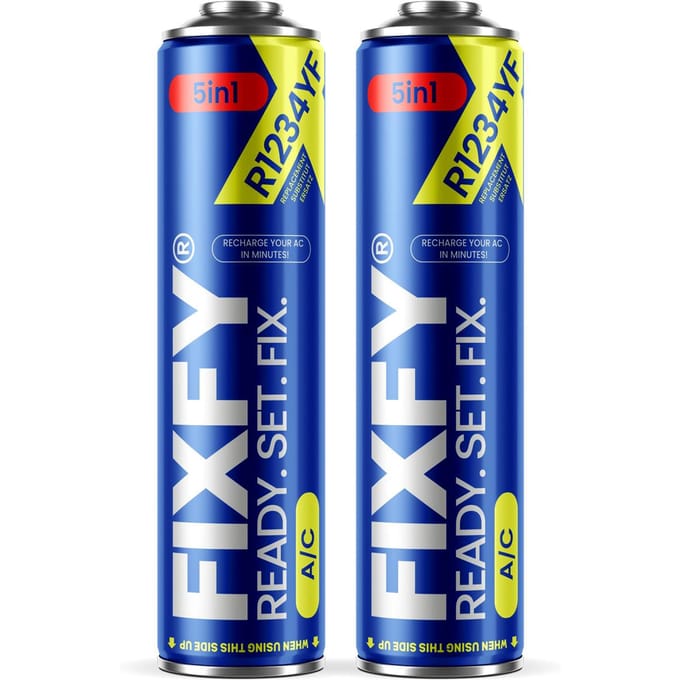 Fixfy 5-in-1 Airconditioning Navulgas 2x Grote Bus 500ml +70% R1234Yf