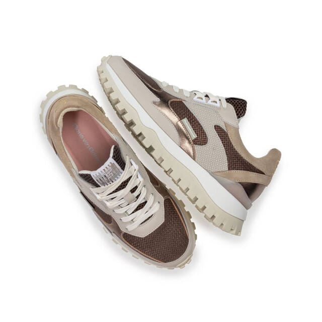 Dames Sneakers Floris Van Bommel Grommi 03.06 Darkbrown Donkerbruin - Maat 38