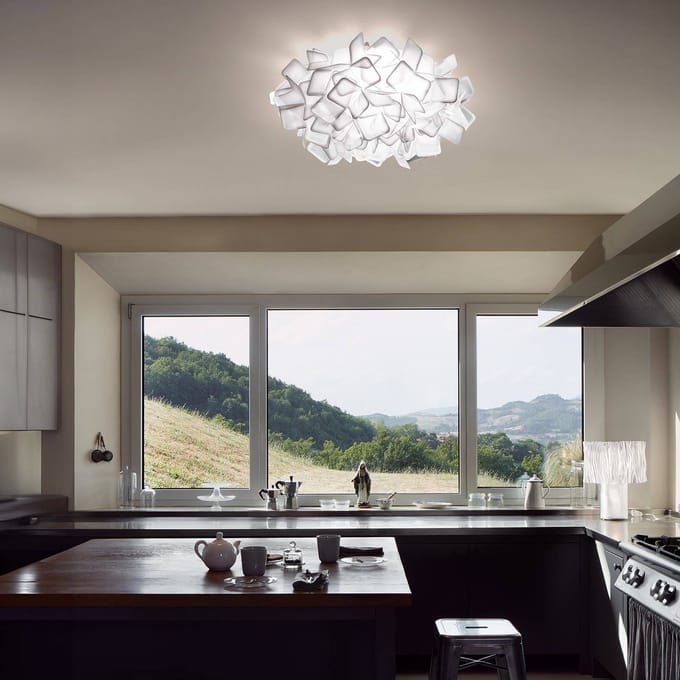 SLAMP Clizia Wand-/ Plafondlamp Medium Wit
