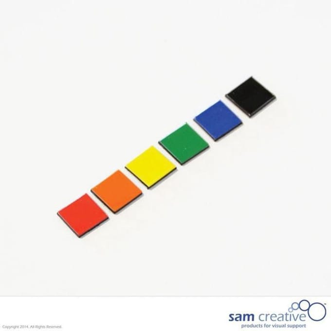 Sam Creative Whiteboard Magneten - Vierkant - 1x1 cm - Gemengd - 25 stuks