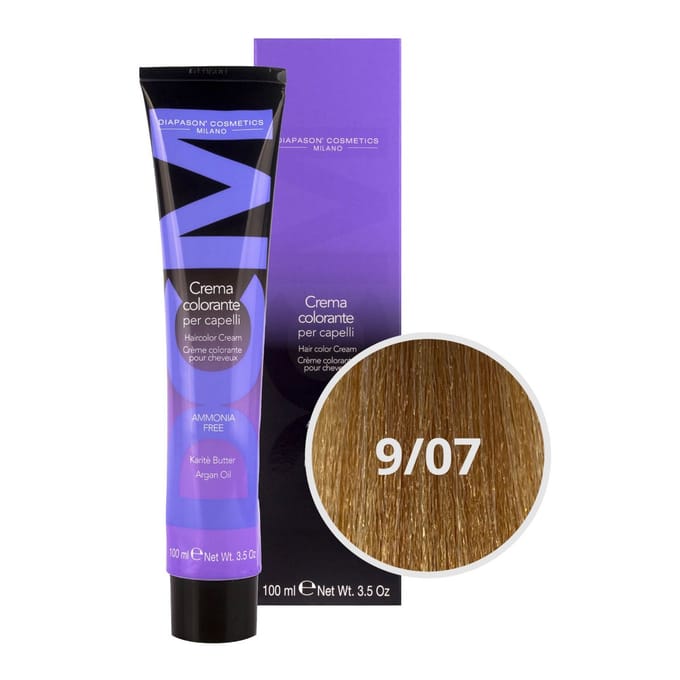 DCM Hair Color Cream Ammonia Free 9/07 Brown 100ml
