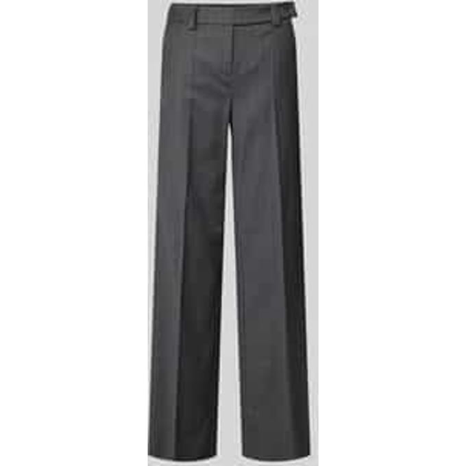 Stoffen broek met bandplooien