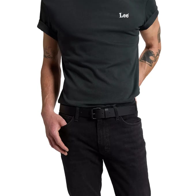 Lee Basic Riem Zwart 90 cm Man
