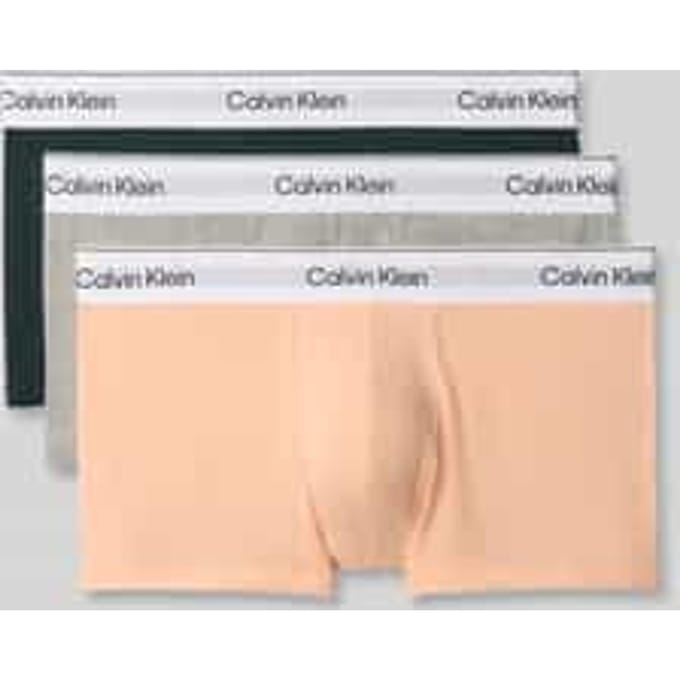 Low rise boxershort van katoenmix in set van 3