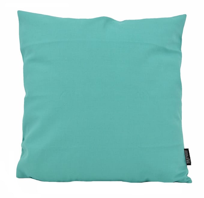 Gek op kussens! Sierkussen uni aqua | 45 x 45 cm | katoen/polyester