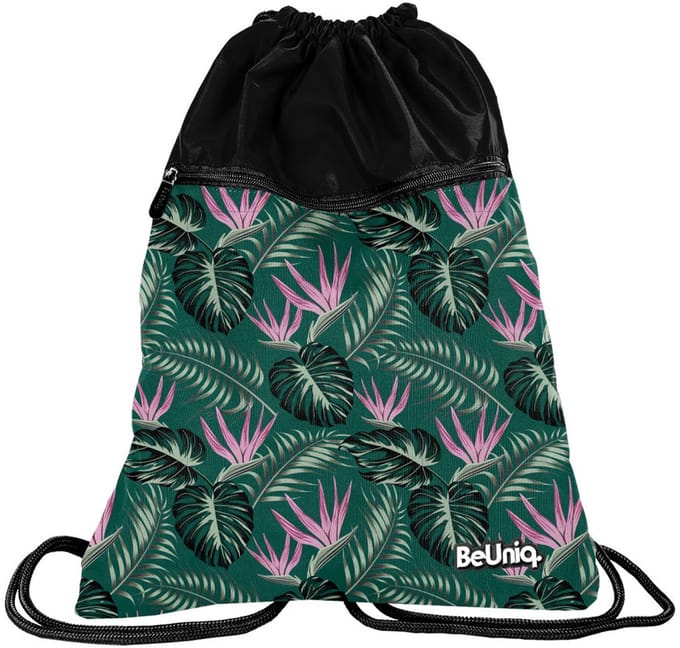 BeUniq Gymbag Jungle - 47 x 37 cm - Groen