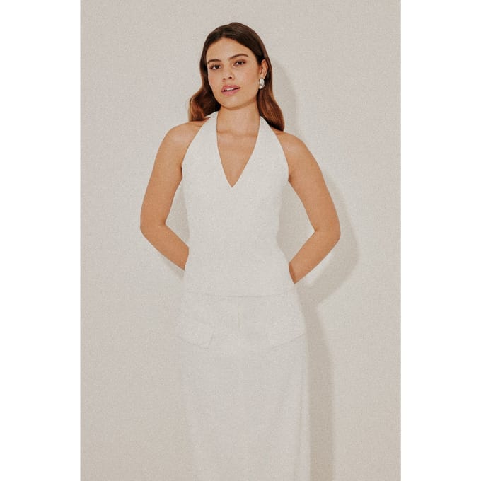 Odd Muse V-neck Top White Taglia: XXL | Abiti Midi Outlet | Donna | Bianco