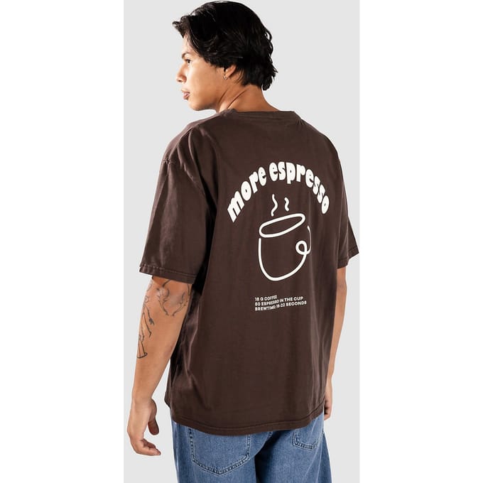 Anerkjendt Akvillads Espresso Print T-Shirt bruin