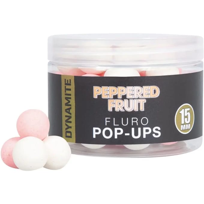 Drijvende boilies Dynamite Baits Peppered Fruit Fluropopup