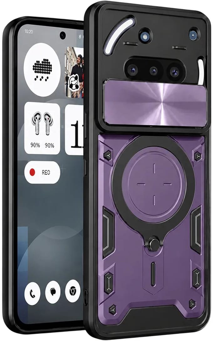 Hoesje geschikt voor Nothing Phone (3a) - Techsuit CamGuard Pro Back Cover - Paars