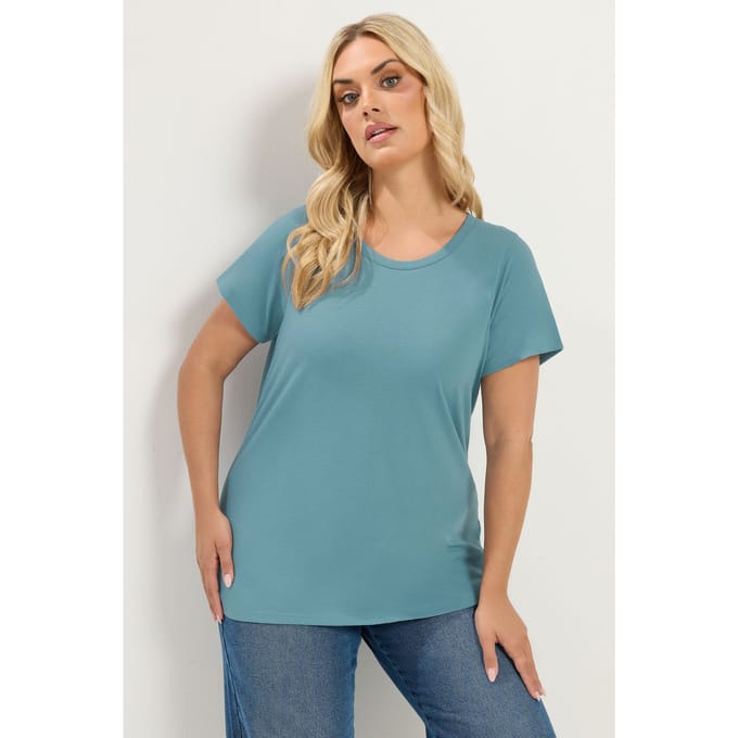 Yours Yourset 2Pack Blauwe En Grijze Core Basic Tshirtssize 44