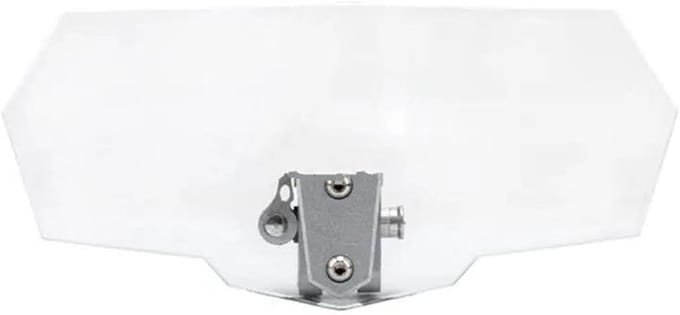 Motorfiets Windscherm - Verstelbaar Deflector - Comfortabel Rijden - Universele Pasvorm - 266x120mm - Transparant
