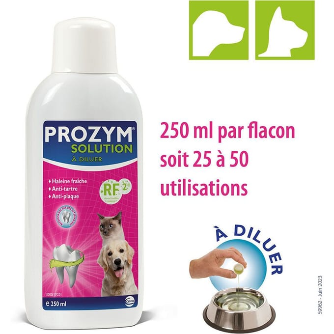 Prozym® RF2 verdunbare oplossing voor honden en katten 250 Orale