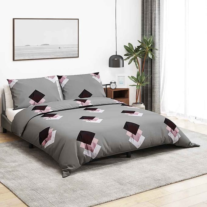 vidaXL - Dekbedovertrekset - 200x200 - cm - katoen - meerkleurig