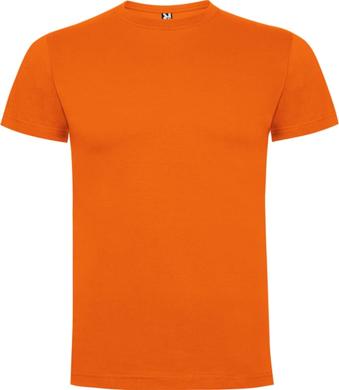 5 Pack Oranje t-shirts Roly Dogo Premium Kids 8 jaar 122 - 128